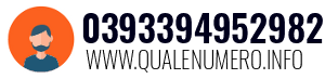 Numero di telefono 0393394952982 0393394952982