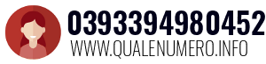 Numero di telefono 0393394980452 0393394980452