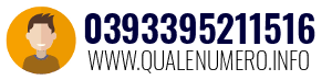 Numero di telefono 0393395211516 0393395211516