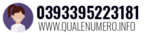 Numero di telefono 0393395223181 0393395223181