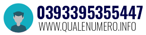 Numero di telefono 0393395355447 0393395355447
