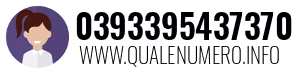 Numero di telefono 0393395437370 0393395437370