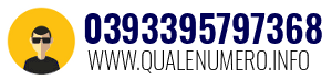 Numero di telefono 0393395797368 0393395797368
