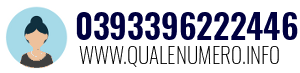 Numero di telefono 0393396222446 0393396222446