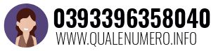 Numero di telefono 0393396358040 0393396358040
