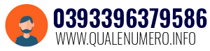 Numero di telefono 0393396379586 0393396379586