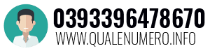 Numero di telefono 0393396478670 0393396478670