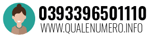 Numero di telefono 0393396501110 0393396501110