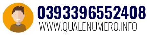 Numero di telefono 0393396552408 0393396552408