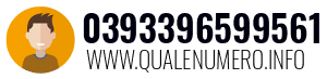 Numero di telefono 0393396599561 0393396599561