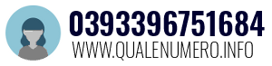 Numero di telefono 0393396751684 0393396751684