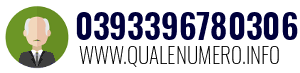 Numero di telefono 0393396780306 0393396780306