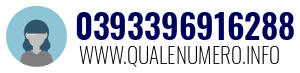 Numero di telefono 0393396916288 0393396916288