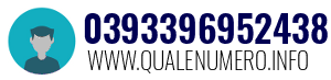 Numero di telefono 0393396952438 0393396952438