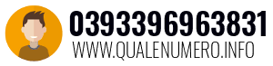 Numero di telefono 0393396963831 0393396963831
