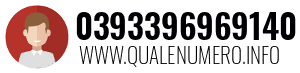 Numero di telefono 0393396969140 0393396969140