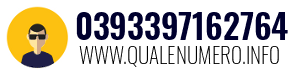Numero di telefono 0393397162764 0393397162764