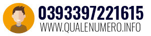 Numero di telefono 0393397221615 0393397221615