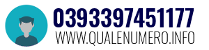 Numero di telefono 0393397451177 0393397451177