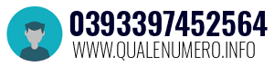 Numero di telefono 0393397452564 0393397452564