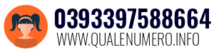 Numero di telefono 0393397588664 0393397588664