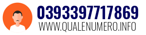 Numero di telefono 0393397717869 0393397717869