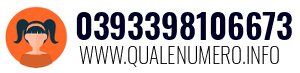 Numero di telefono 0393398106673 0393398106673