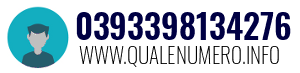 Numero di telefono 0393398134276 0393398134276
