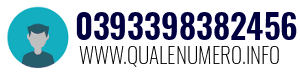 Numero di telefono 0393398382456 0393398382456