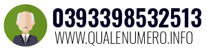 Numero di telefono 0393398532513 0393398532513