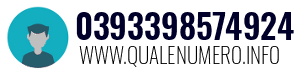 Numero di telefono 0393398574924 0393398574924