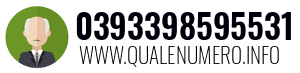 Numero di telefono 0393398595531 0393398595531