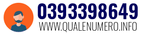 Numero di telefono 0393398649 0393398649