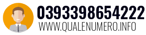 Numero di telefono 0393398654222 0393398654222