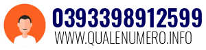 Numero di telefono 0393398912599 0393398912599
