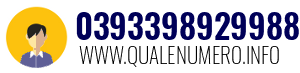 Numero di telefono 0393398929988 0393398929988