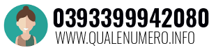Numero di telefono 0393399942080 0393399942080