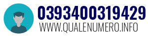 Numero di telefono 0393400319429 0393400319429