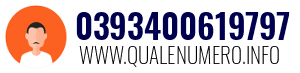 Numero di telefono 0393400619797 0393400619797