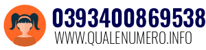 Numero di telefono 0393400869538 0393400869538
