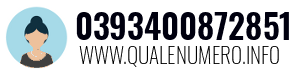 Numero di telefono 0393400872851 0393400872851