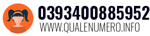 Numero di telefono 0393400885952 0393400885952