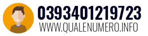 Numero di telefono 0393401219723 0393401219723