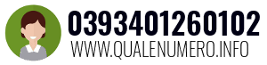 Numero di telefono 0393401260102 0393401260102