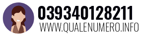 Numero di telefono 039340128211 039340128211