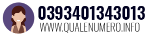 Numero di telefono 0393401343013 0393401343013