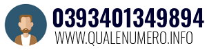 Numero di telefono 0393401349894 0393401349894