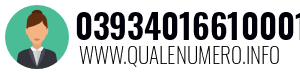 Numero di telefono 03934016610001 03934016610001
