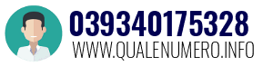 Numero di telefono 039340175328 039340175328