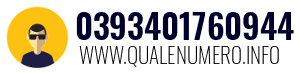 Numero di telefono 0393401760944 0393401760944